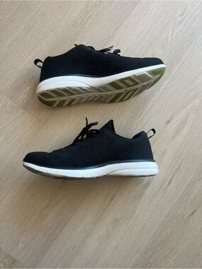 APL Black Knit Athletic Sneakers with White Midsole